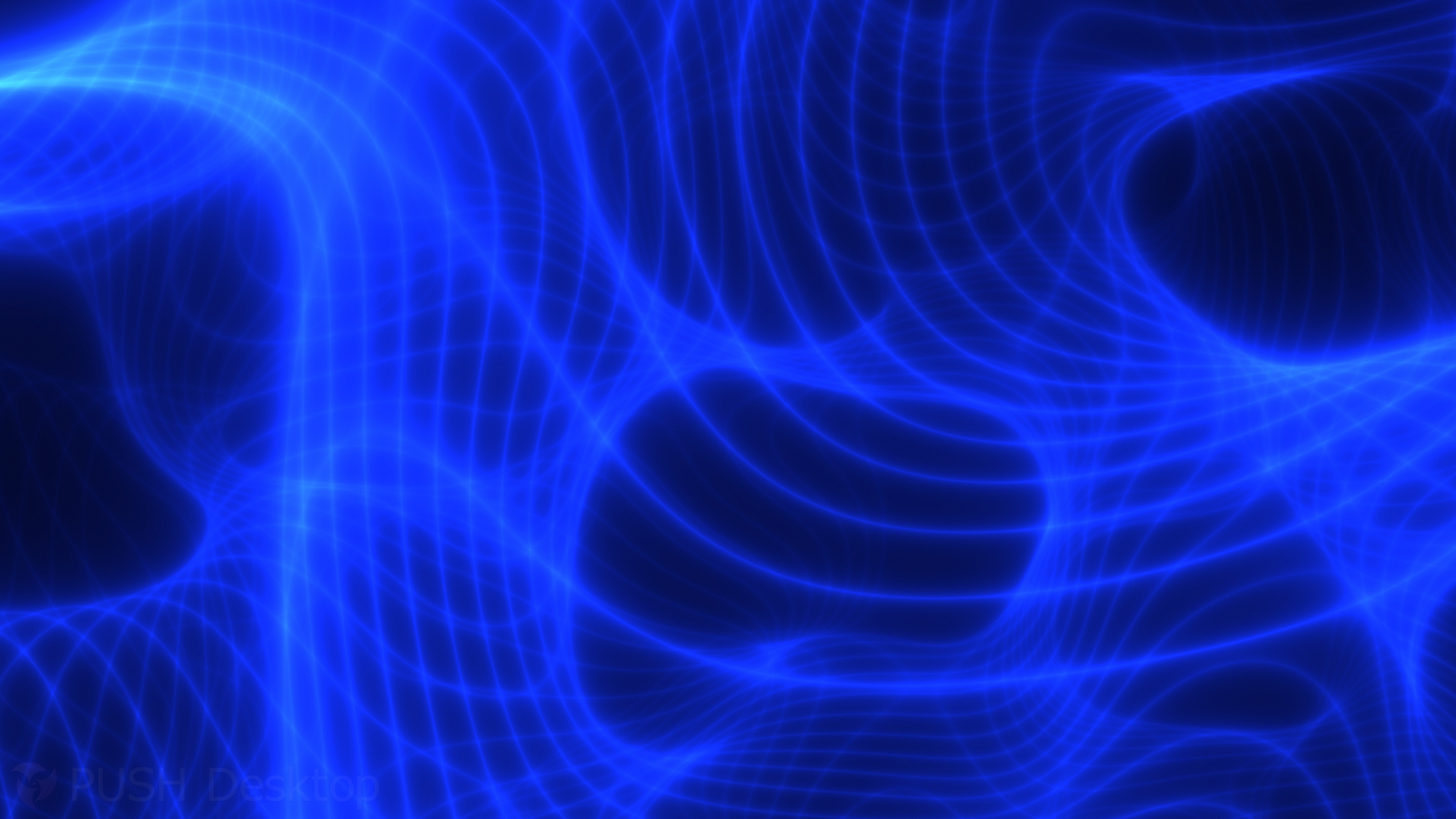 Holographic Blue Flow Live Wallpaper Abstract Waves