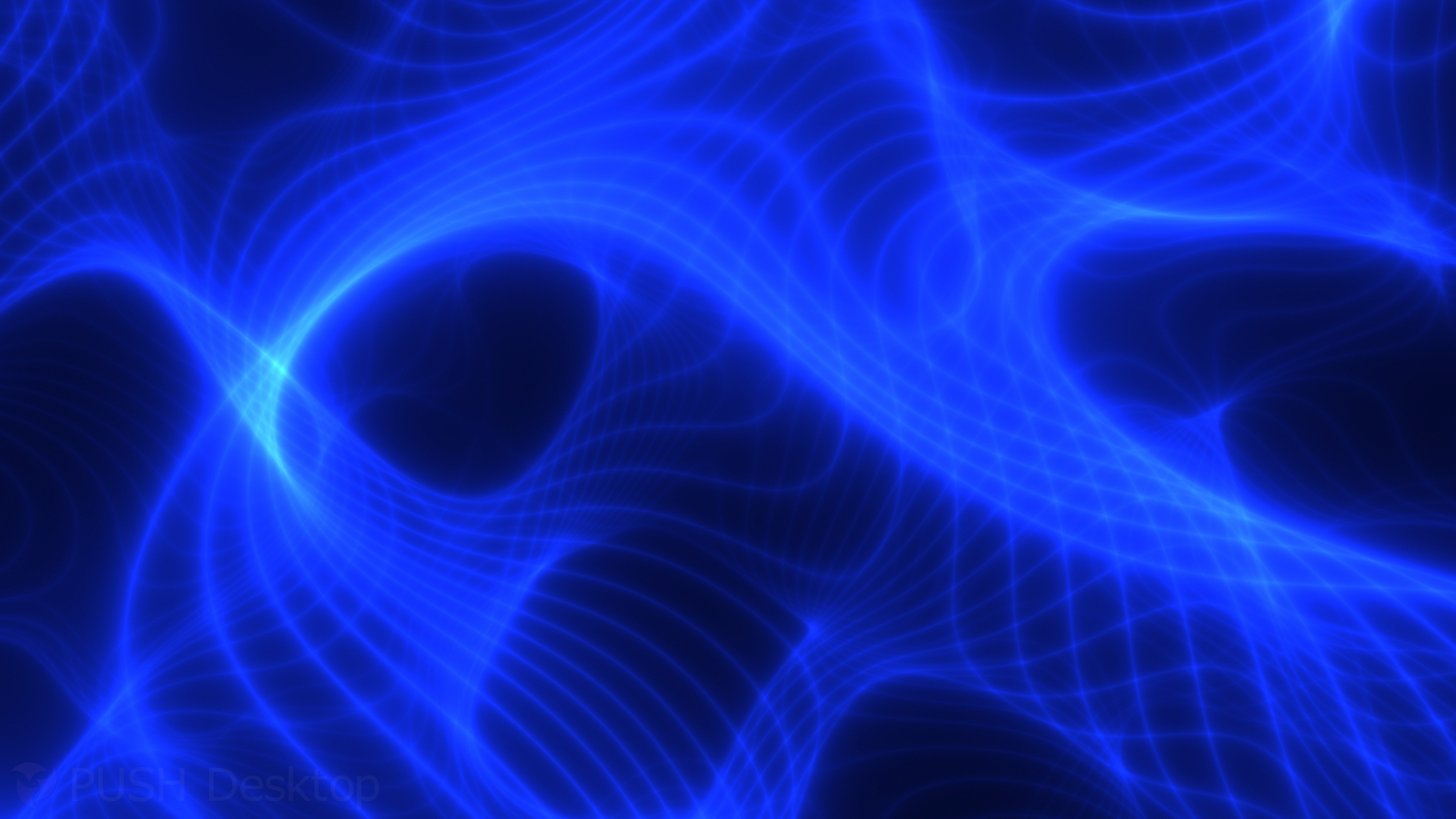 Holographic Flow Abstract Blue Motion