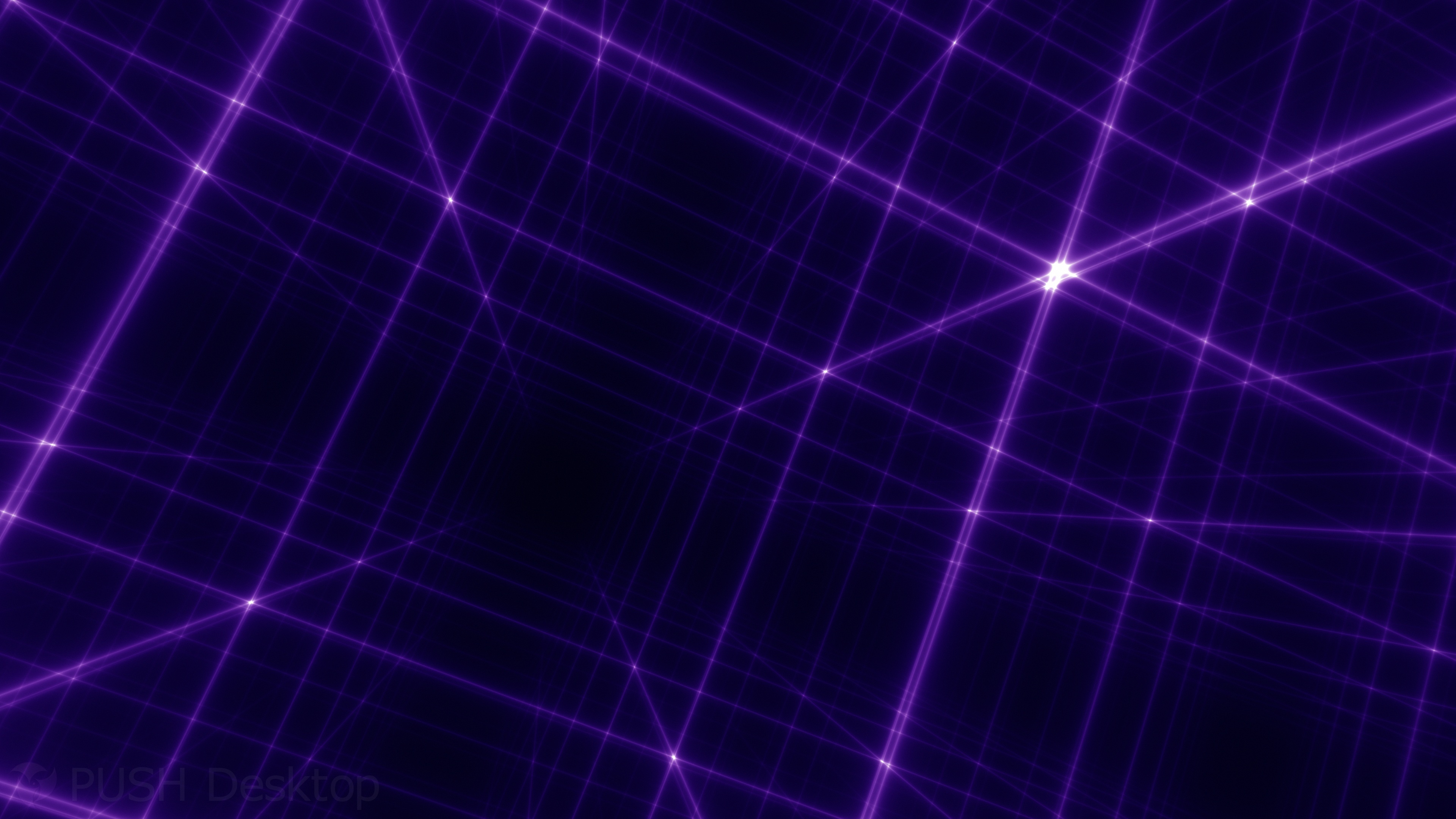 Dark Violet Neon Grid Ambient Desktop Wallpaper
