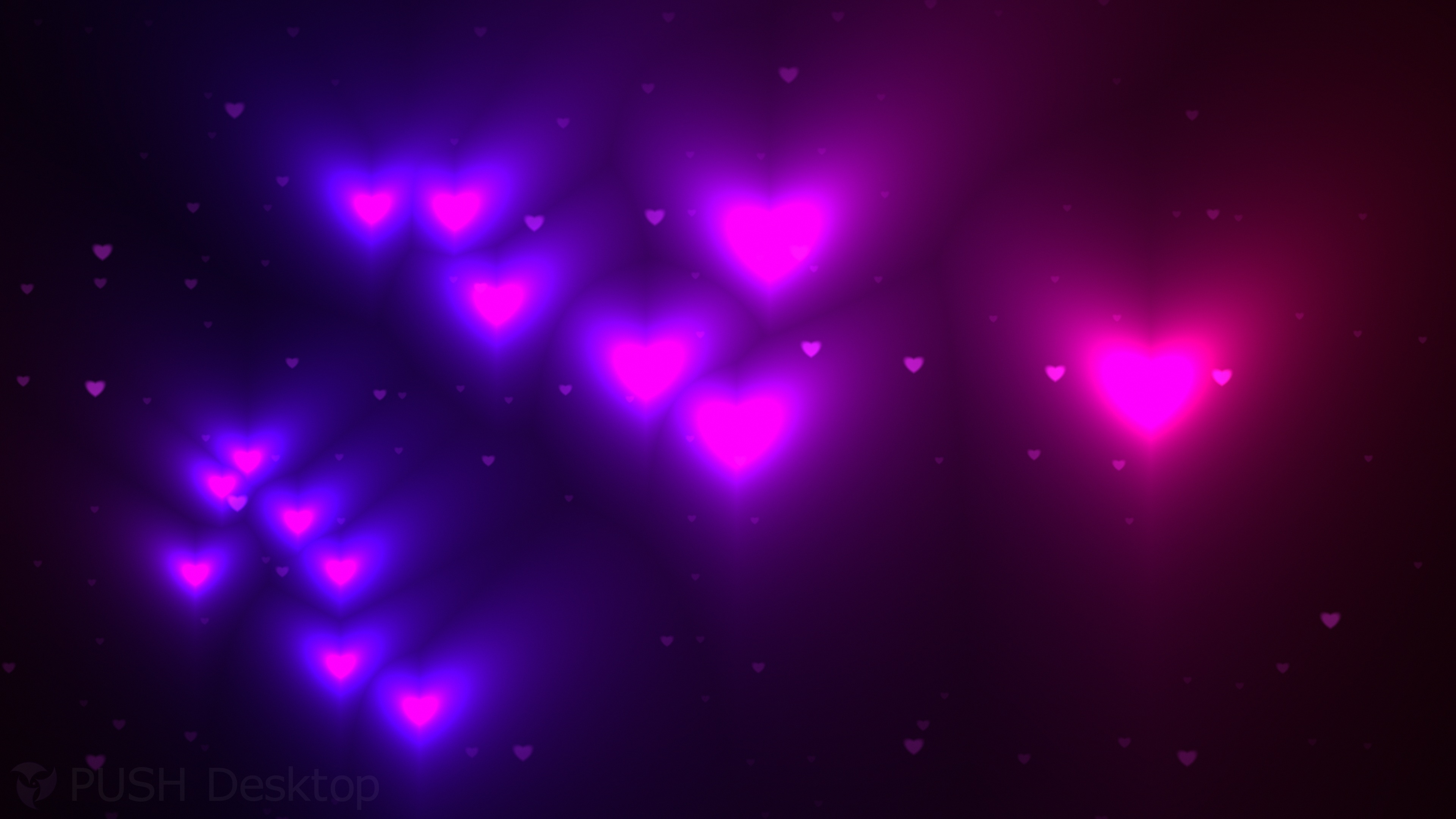 Luminous Hearts Screensaver