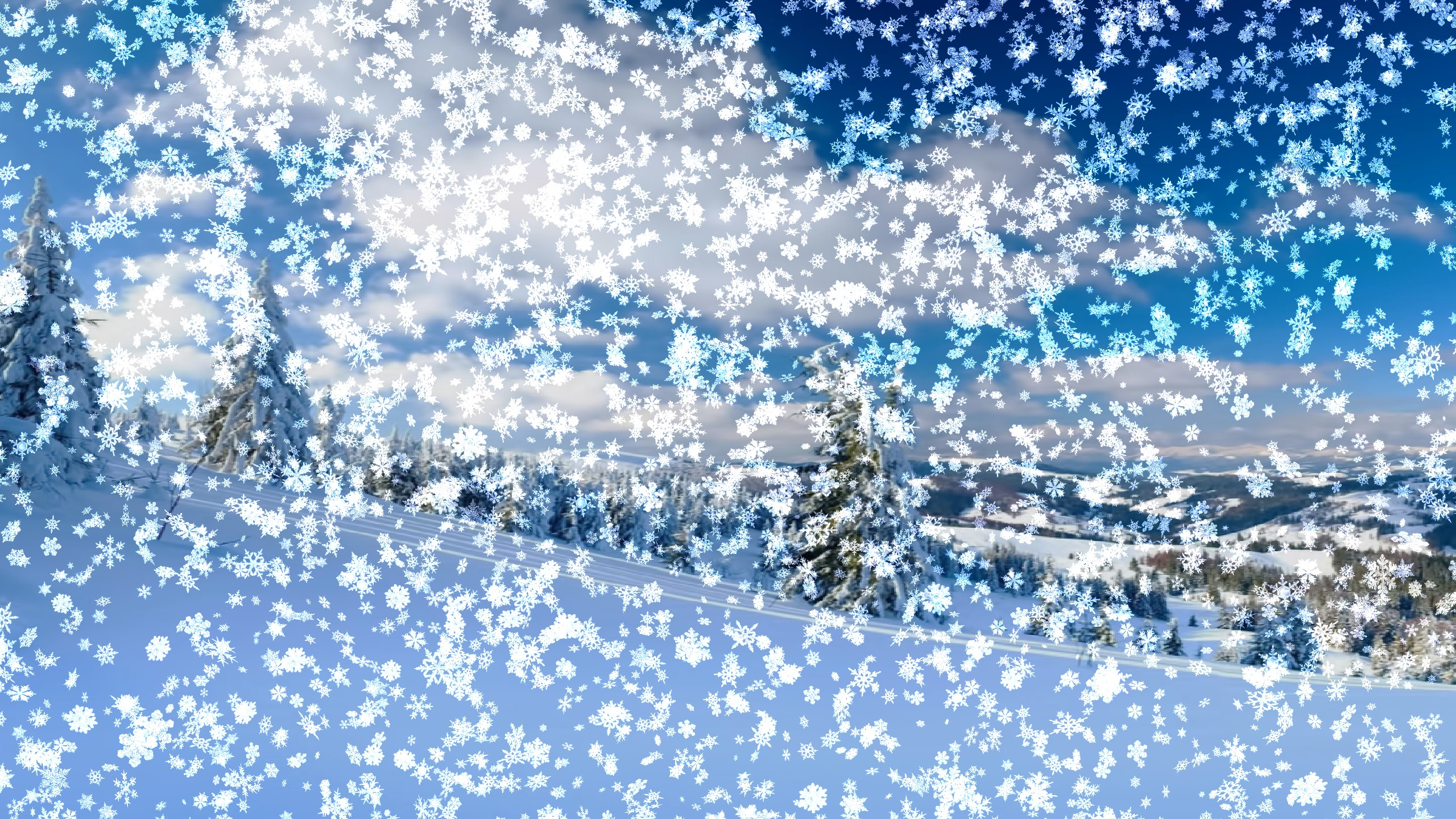 Moving Snow Wallpaper