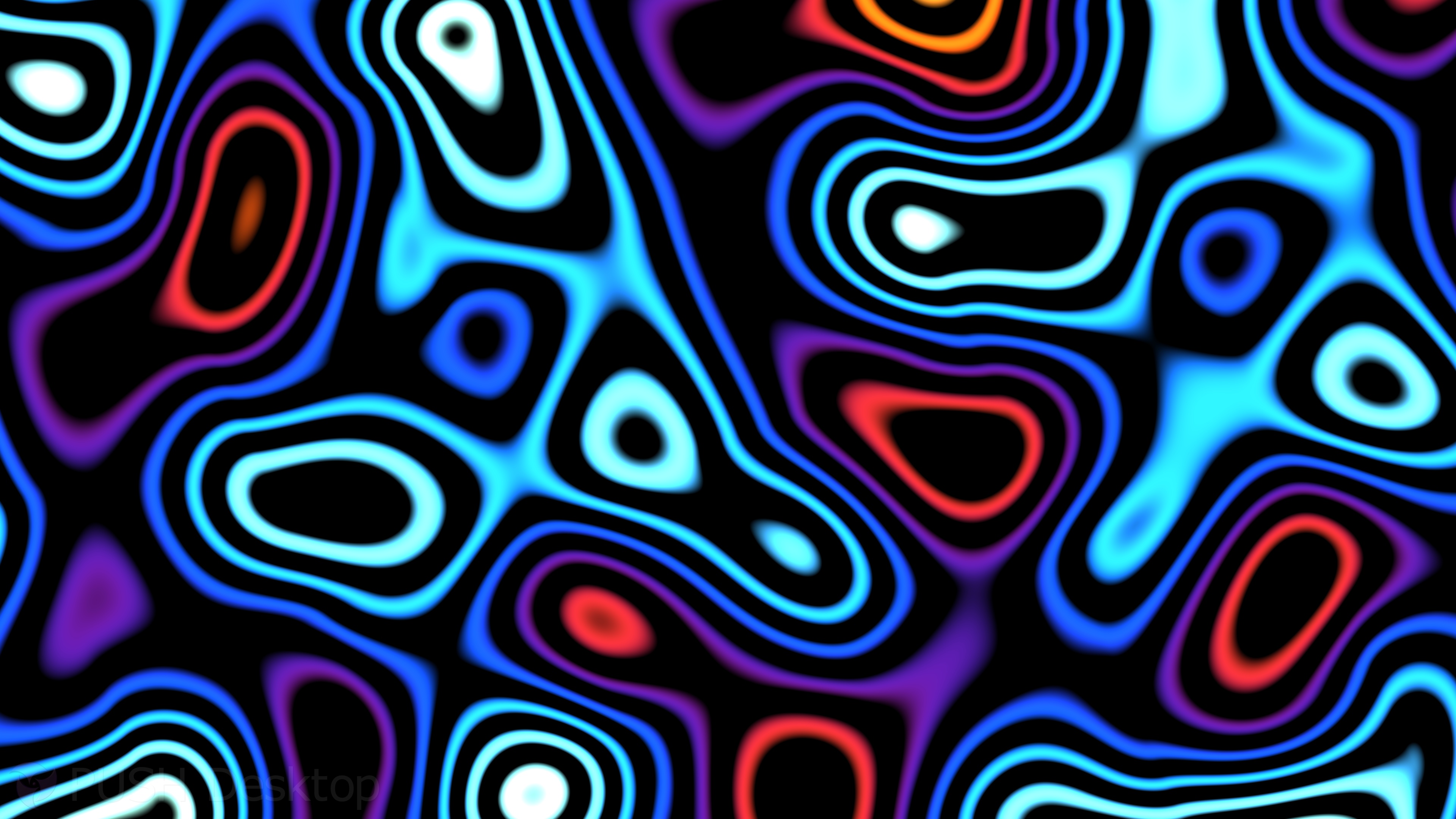Psychedelic Flow Neon Liquid Background