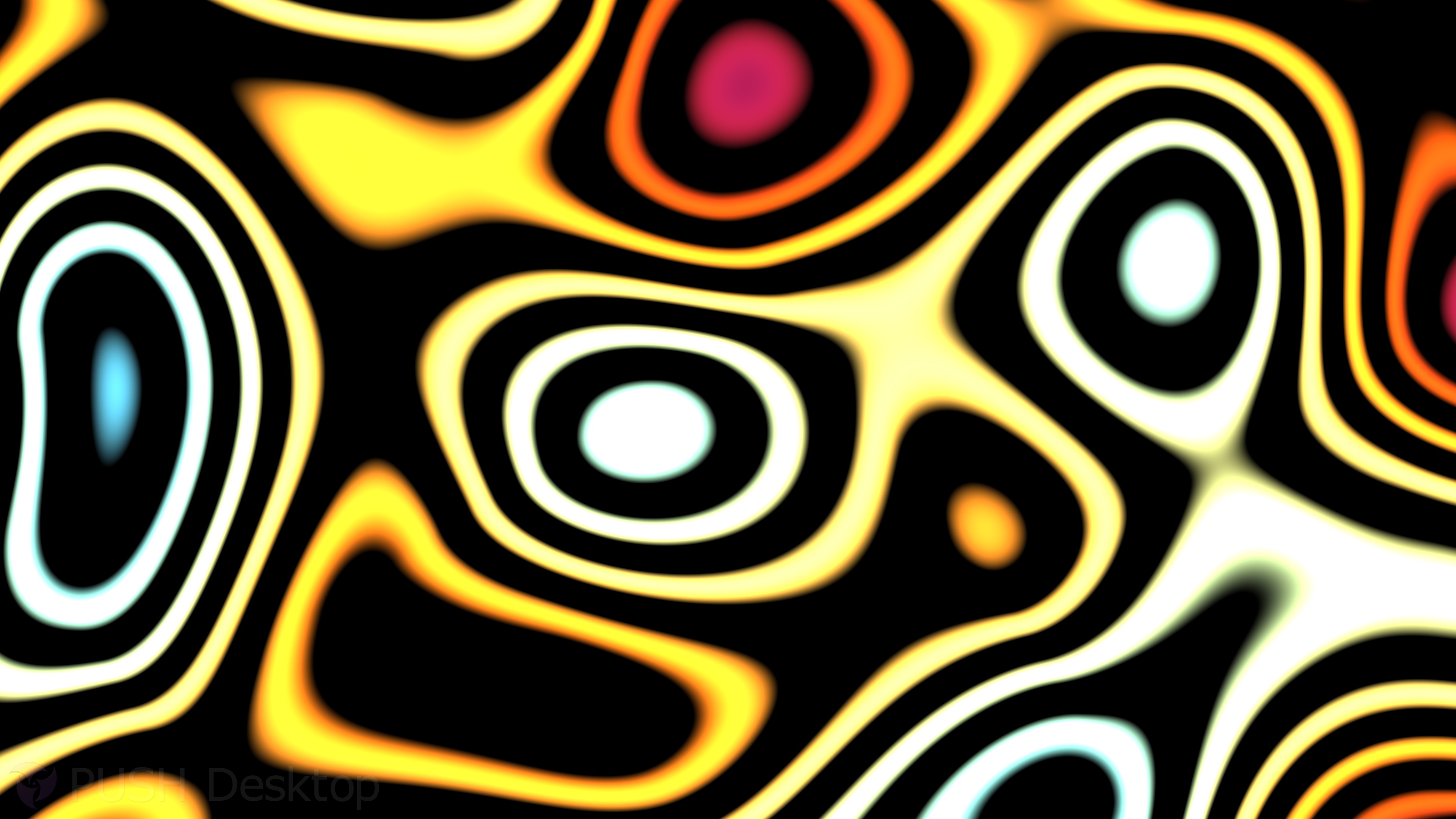 Retro Neon Melting Shapes Screensaver