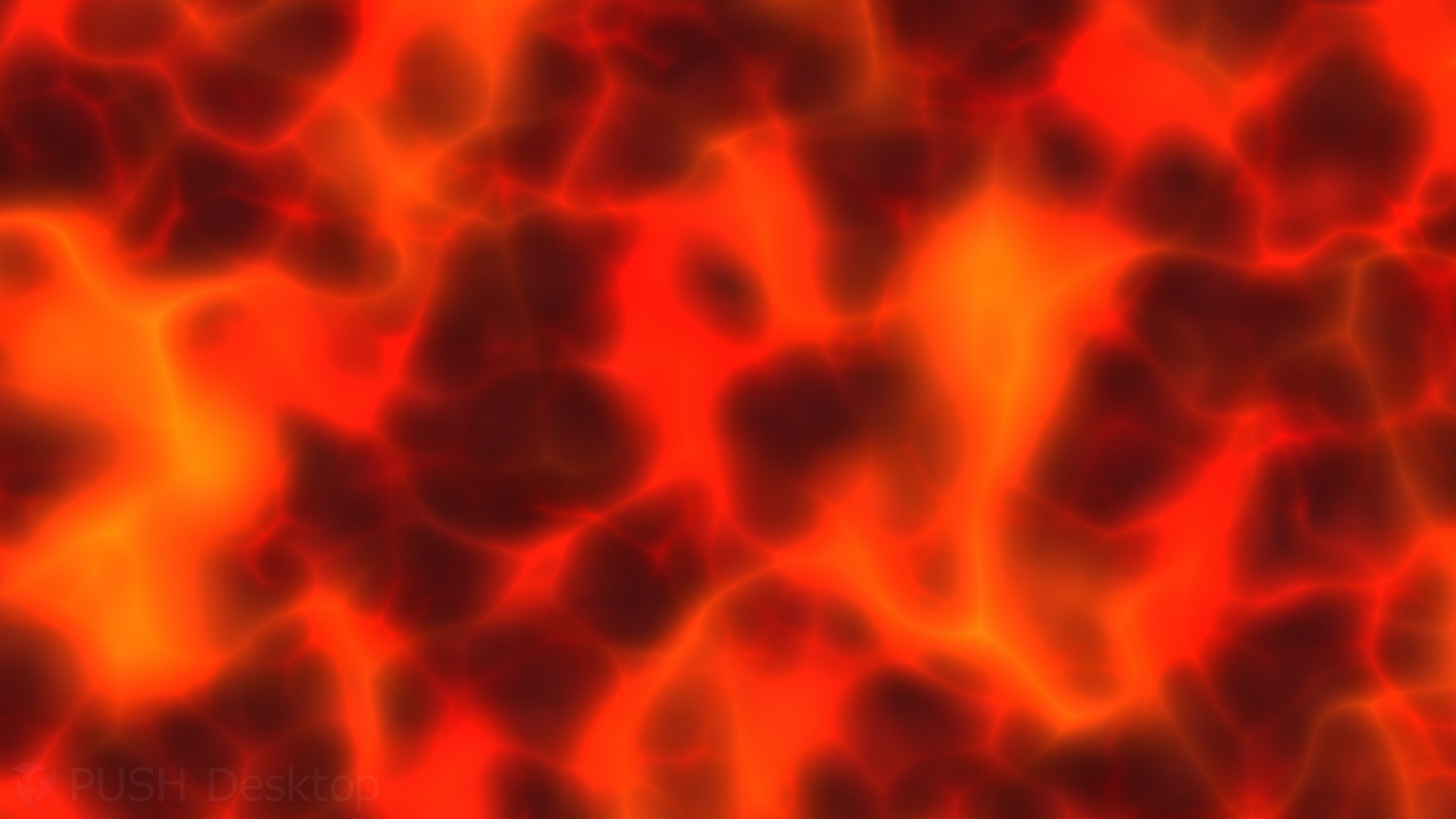 4K Magma Cells Abstract Fire Desktop Background